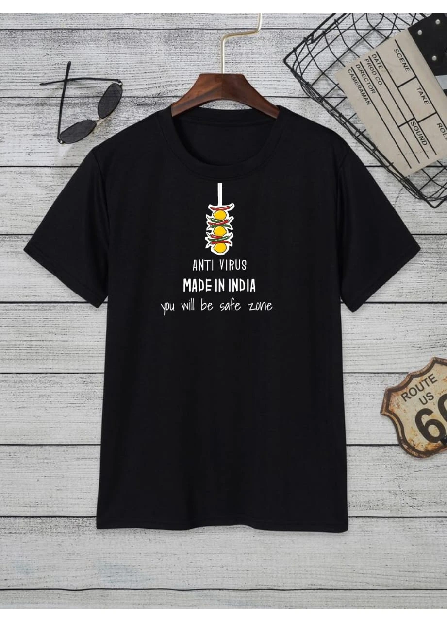 Round Neck Black T-shirt