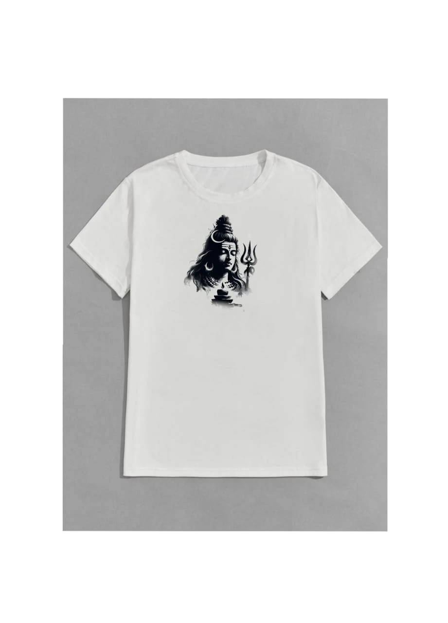 Round Neck White T-shirt