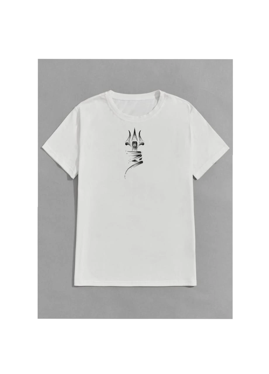 Round Neck White T-shirt