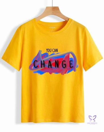 Round Neck Yellow T-shirt